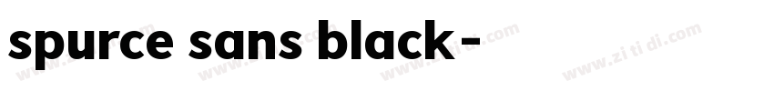 spurce sans black字体转换